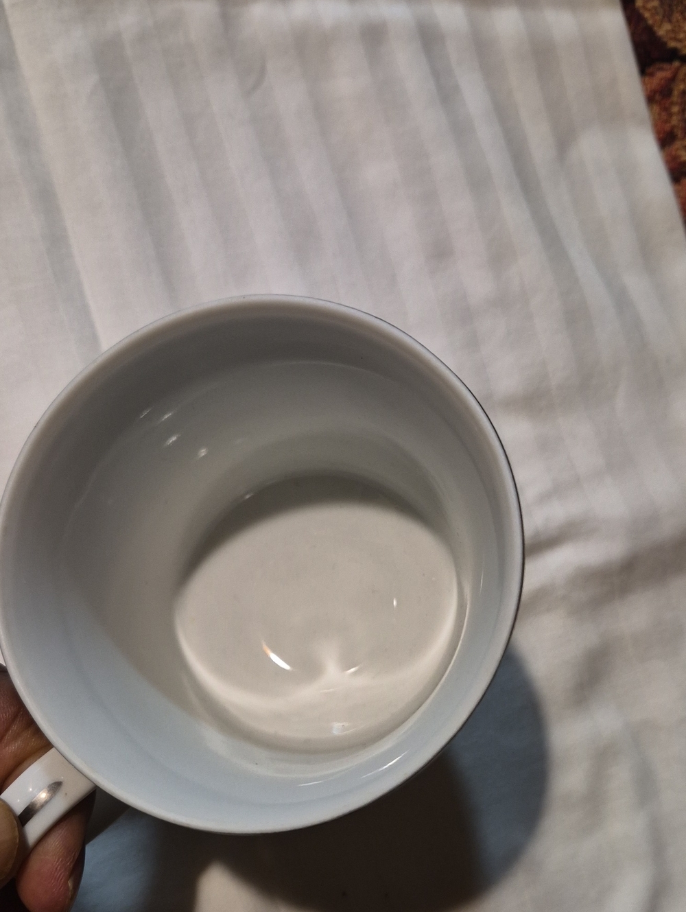 Abingdon Fine Porcelain China Floral Footed Tea Cups Set Of 3-Vintage